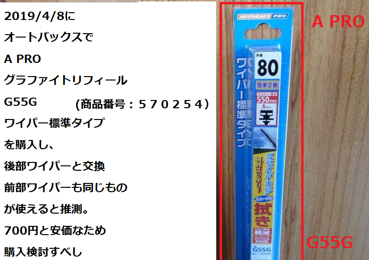 車編 Subaru Traviq ワイパーゴムへたり と １個７００円のオートバックス標準品 と私 まあさんのぼちぼち日記 不定期更新